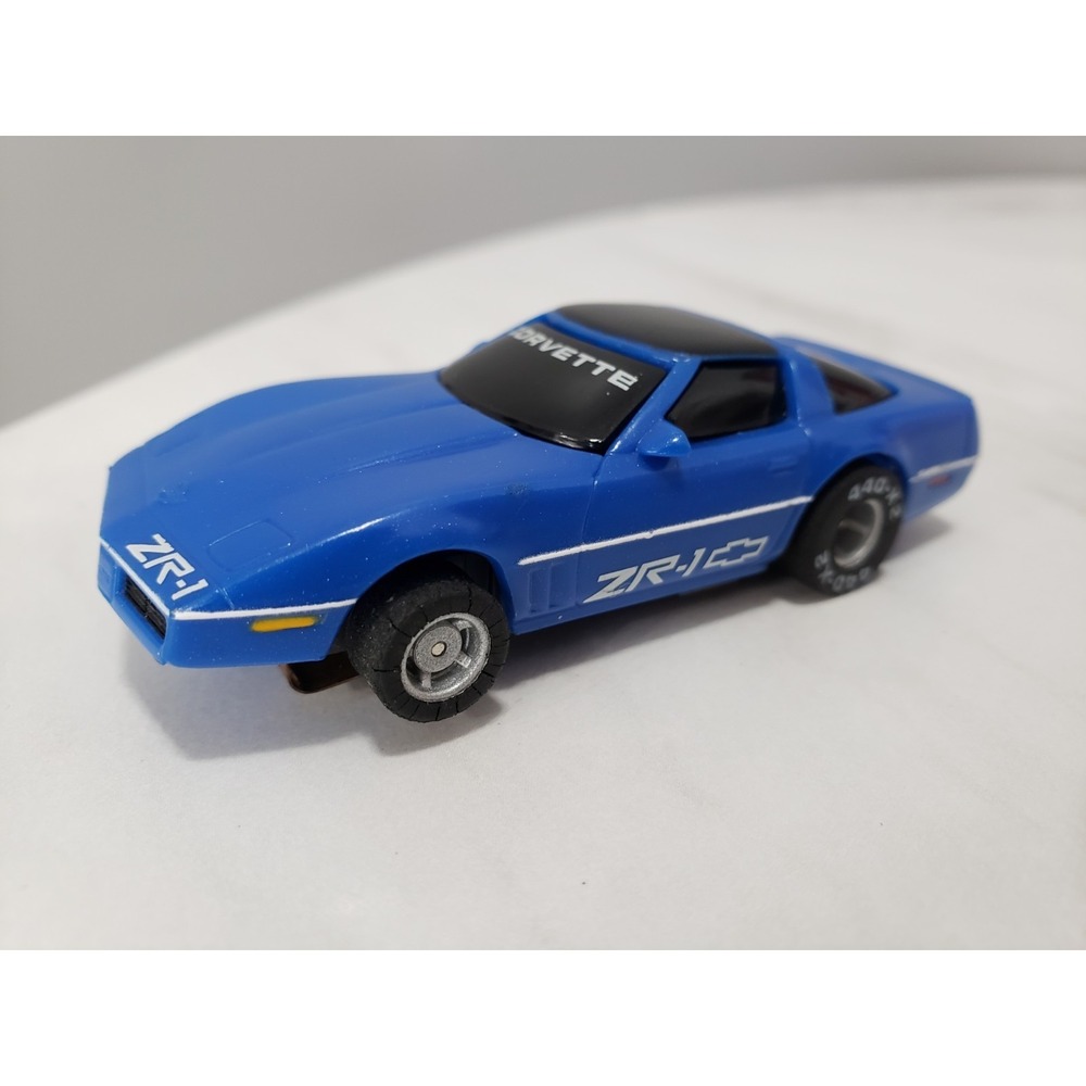 Tyco Slot Car HO 440x2 Corvette ZR-1 Blue UNTESTED